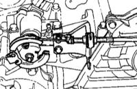 5.3.6 Снятие и установка педали газа, регулировка троса газа